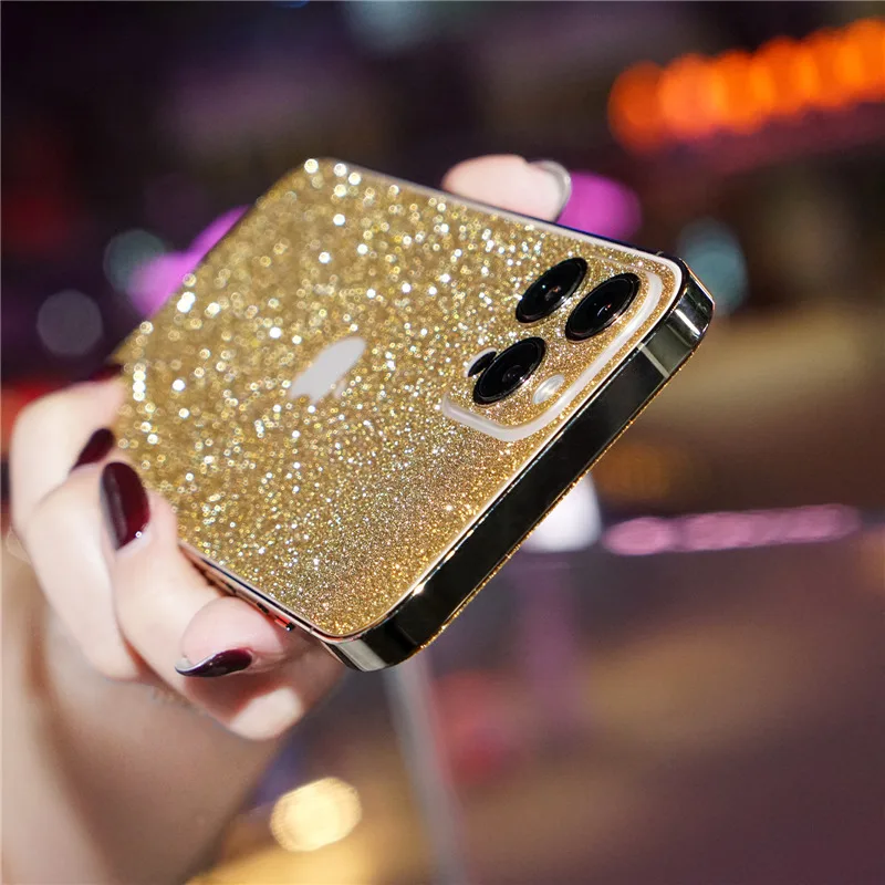 Luxury Glitter Bling Phone Stickers For iPhone 13 11 12 Pro Max Mini Back Skin Sticker For iPhone 7 8 6 Plus XR XS Max Body Film
Luxury Glitter Bling Phone Stickers For iPhone 13 11 12 Pro Max Mini Back Skin Sticker For iPhone 7 8 6 Plus XR XS Max Body Film