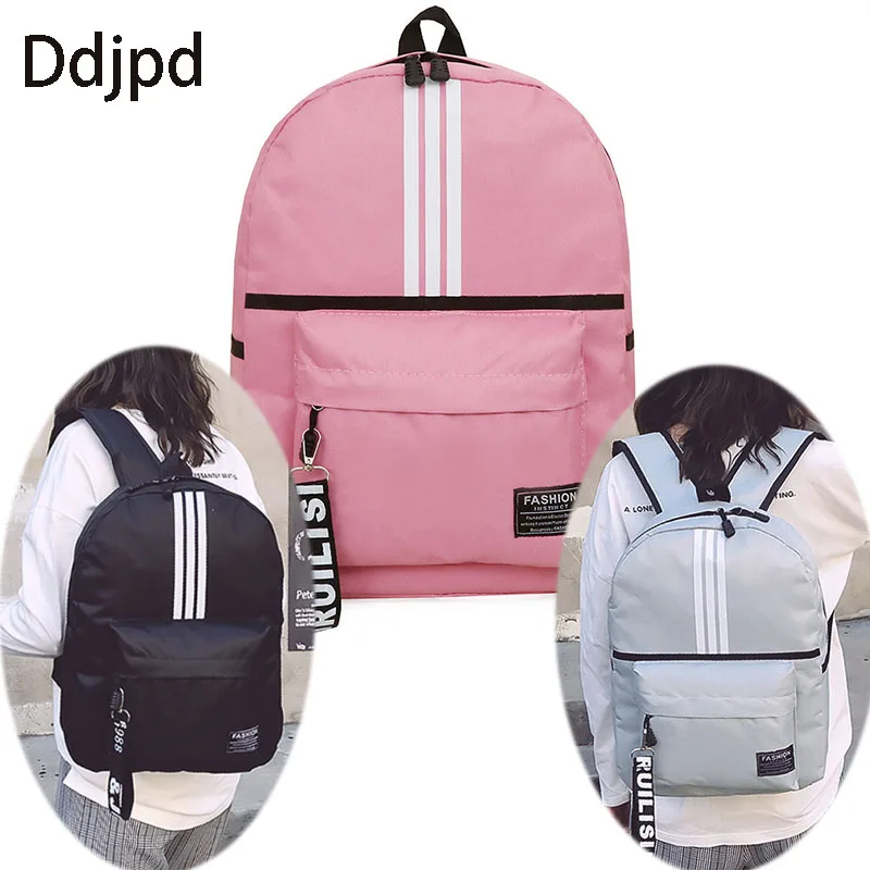 Fashion Girl College School Bag Casual New Simple Ladies Backpack Striped School Bag Solid Color Girl Travel Backpack Rucksack
Fashion Girl College School Bag Casual New Simple Ladies Backpack Striped School Bag Solid Color Girl Travel Backpack Rucksack