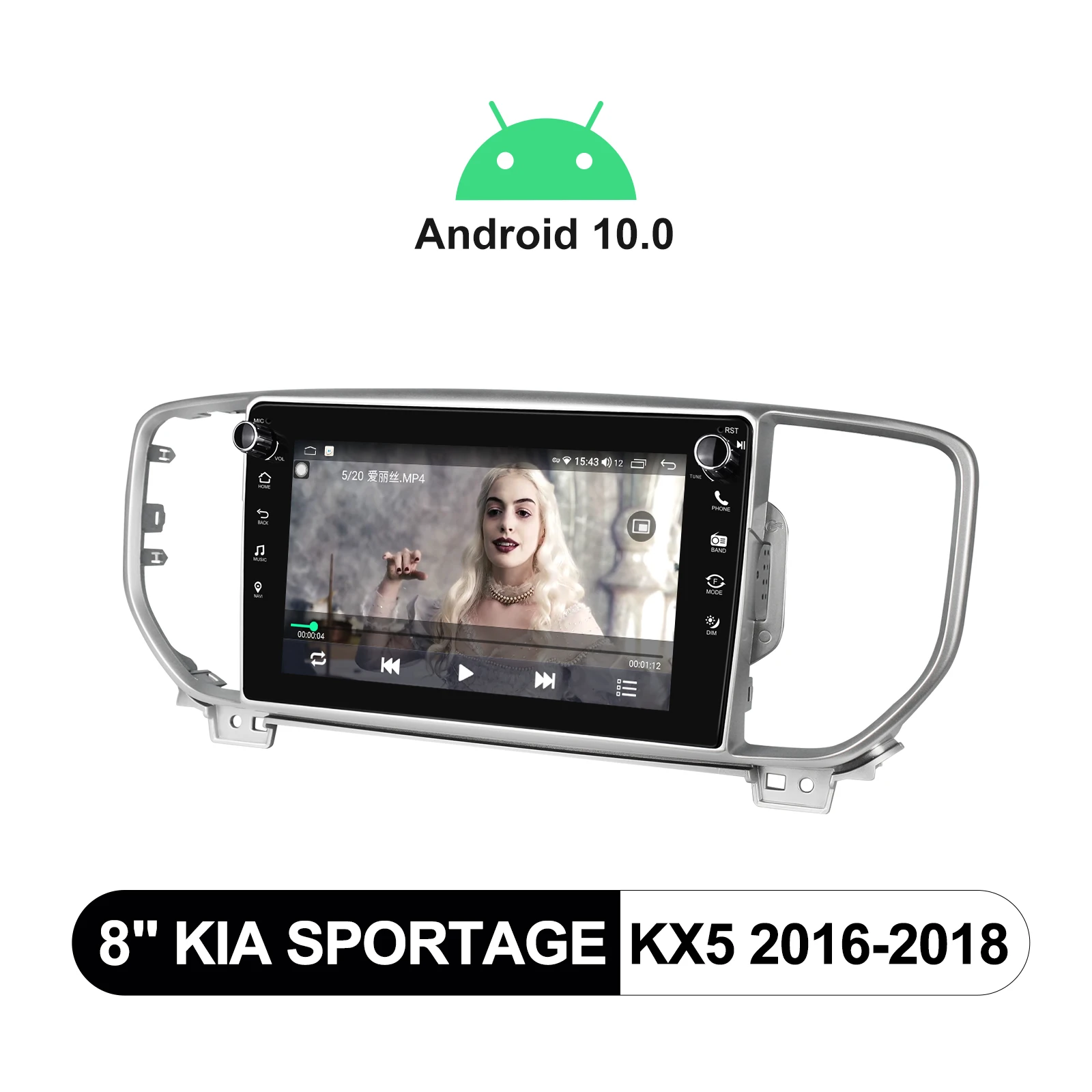 8 Inch Android 10.0 System Bluetooth 5.1 GPS Naviagtion Carplay Car Radio Stereo 4GB RAM 64GB ROM For Kia Sportage KX5 2016-2018
8 Inch Android 10.0 System Bluetooth 5.1 GPS Naviagtion Carplay Car Radio Stereo 4GB RAM 64GB ROM For Kia Sportage KX5 2016-2018