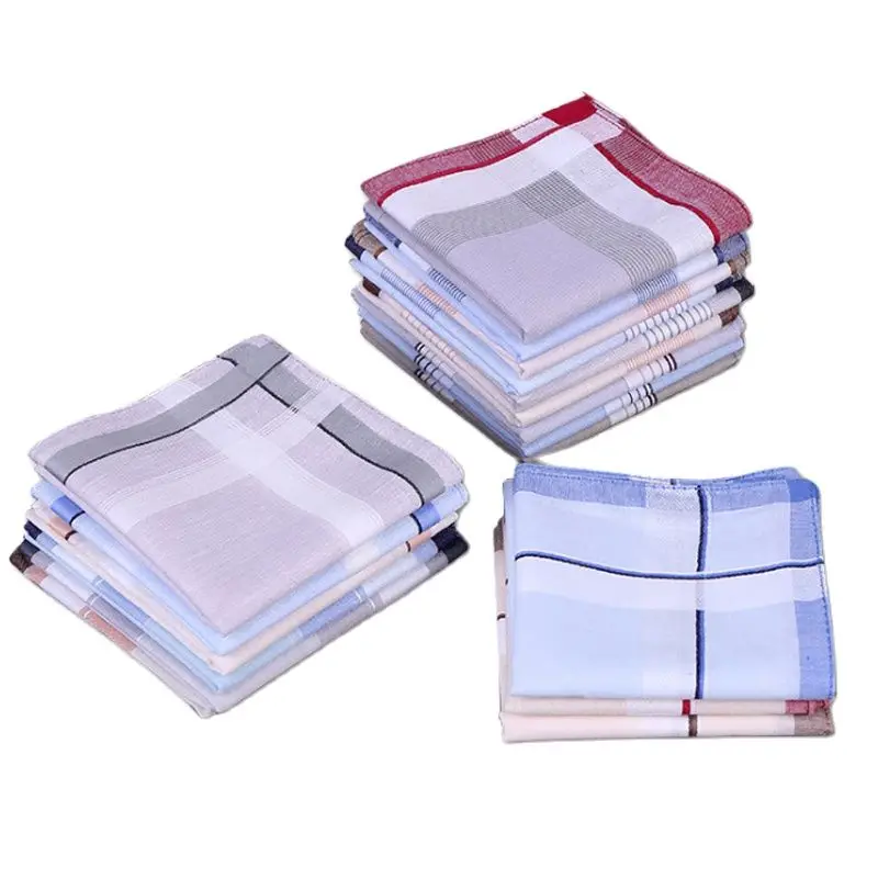 Square Plaid Stripe Handkerchiefs Classic Vintage Durable Pocket Pocket Cotton Towel For Wedding Party 40*40cm Random Style
Square Plaid Stripe Handkerchiefs Classic Vintage Durable Pocket Pocket Cotton Towel For Wedding Party 40*40cm Random Style