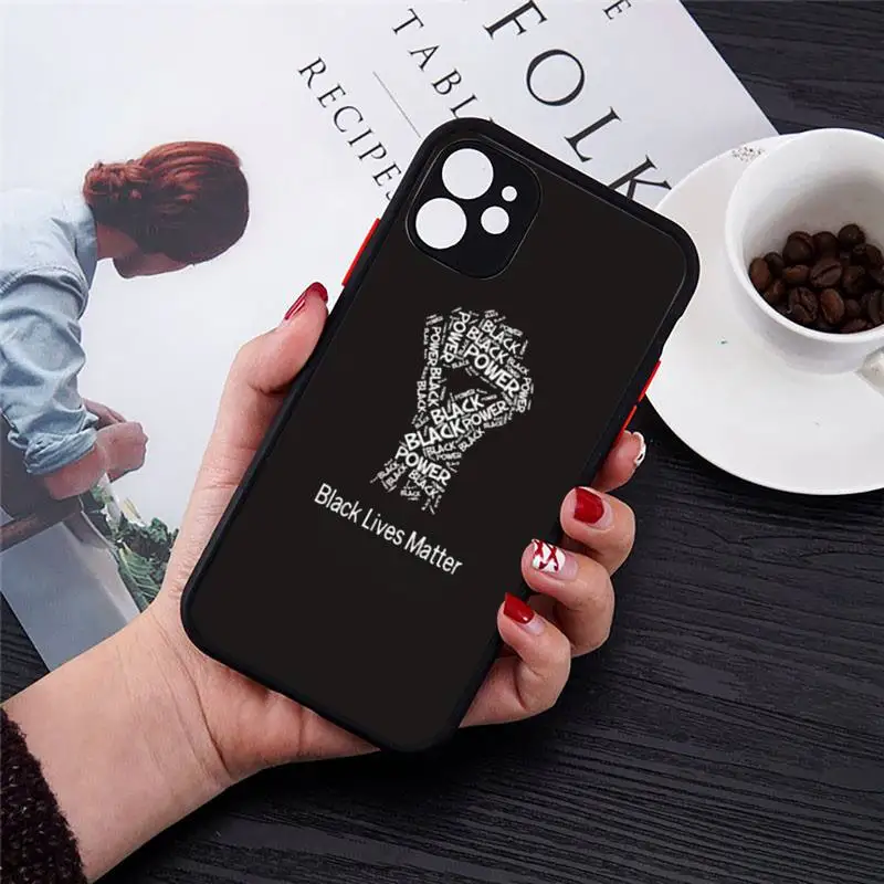 BLACK LIVES MATTER para Phone Case Matte Transparent for iPhone 7 8 11 12 s mini pro X XS XR MAX Plus cover funda
BLACK LIVES MATTER para Phone Case Matte Transparent for iPhone 7 8 11 12 s mini pro X XS XR MAX Plus cover funda