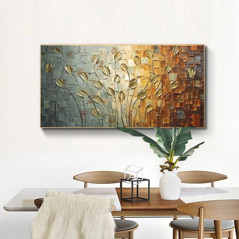 Abstract Golden Leaves Flowers Oil Painting on Nordic Canvas Wall Art Posters Prints Wall Pictures for Living Room Home Cuadros
Abstract Golden Leaves Flowers Oil Painting on Nordic Canvas Wall Art Posters Prints Wall Pictures for Living Room Home Cuadros