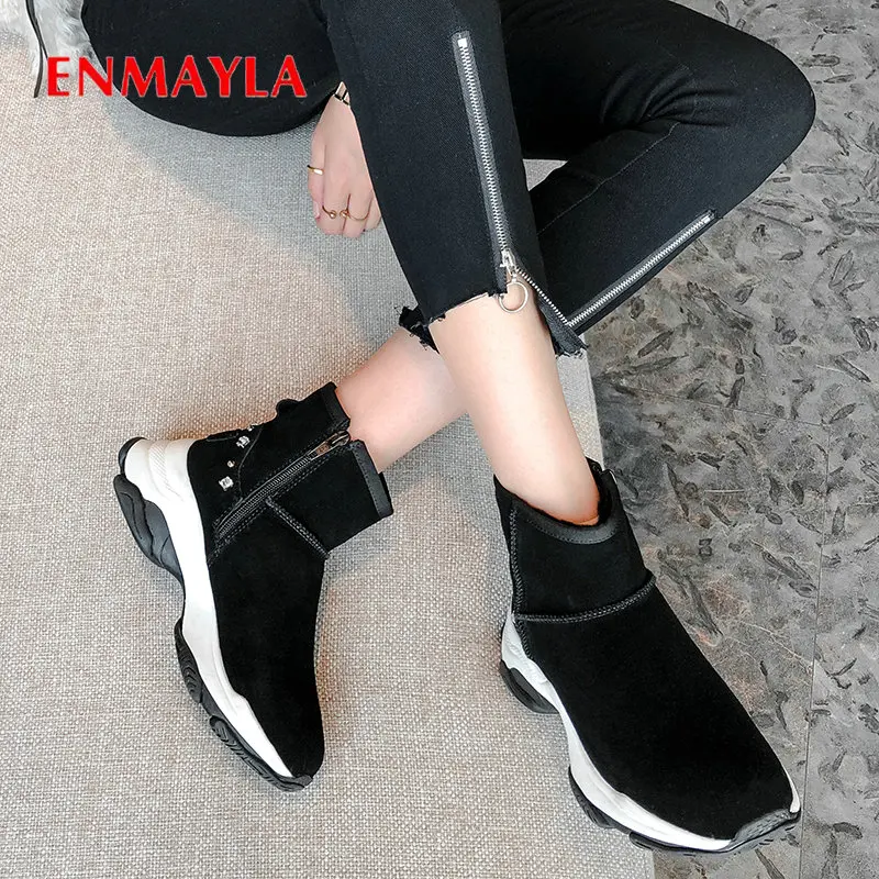 ENMAYLA 2019 женская обувь из коровьей замши меховые кожаные сапоги женские зимние сапоги без шнуровки женские зимние сапоги до щиколотки с круг...
ENMAYLA 2019 женская обувь из коровьей замши меховые кожаные сапоги женские зимние сапоги без шнуровки женские зимние сапоги до щиколотки с круг...
