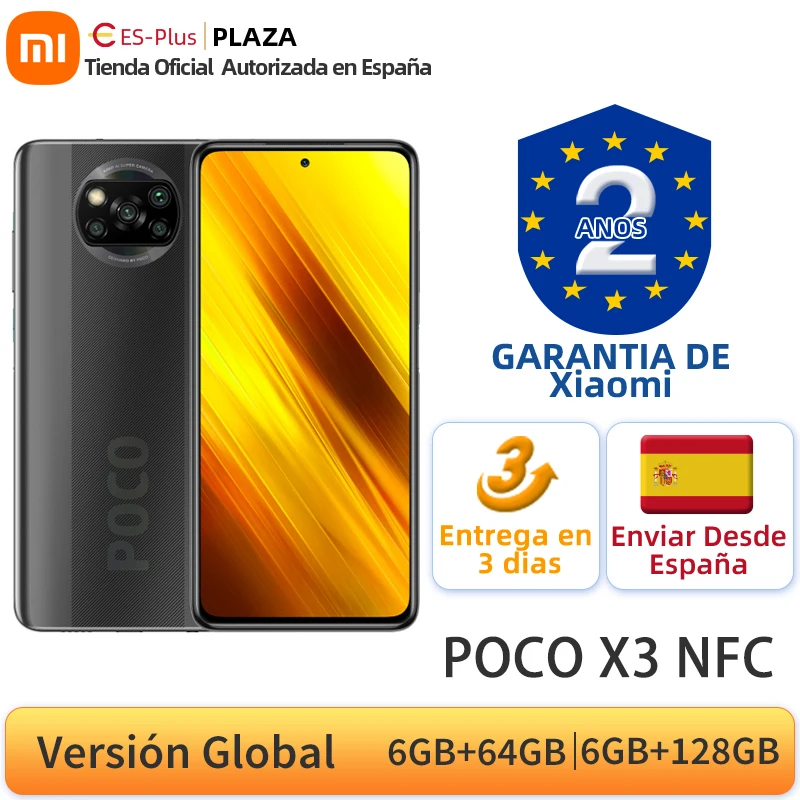 Глобальная версия POCO X3 NFC 6 ГБ 64 128 Гб Смартфон Snapdragon 732G мегапиксельная