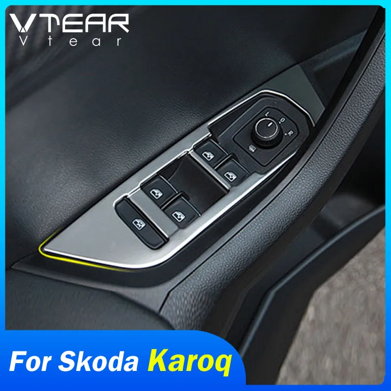 Vtear For Skoda Karoq Window Glass Lifting Button Switch Cover Trim Car Door Armrest Panel Lifter Bezel Decoration Accessories
Vtear For Skoda Karoq Window Glass Lifting Button Switch Cover Trim Car Door Armrest Panel Lifter Bezel Decoration Accessories