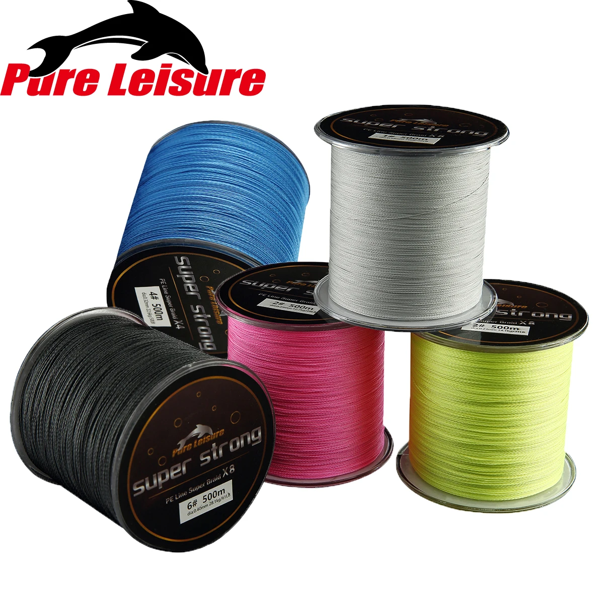 PureLeisure рыболовная леска 500 м 4 нити Ligne De Peche плетеная 0 # 20 Tresse м|tresse carpe|tresse peche4 strands |