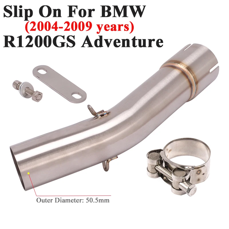 Slip On For BMW R1200GS Adventure ADV 2004 - 2009 Motorcycle Exhaust System Pipe Escape Muffler Tube Connection Link Pipe 51mm
Slip On For BMW R1200GS Adventure ADV 2004 - 2009 Motorcycle Exhaust System Pipe Escape Muffler Tube Connection Link Pipe 51mm