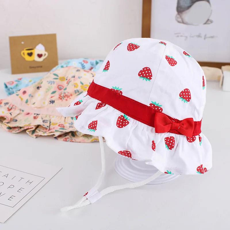 Spring Summer Lovely Straberry Cute Girl Cap Breathable Cotton Sun Hat Suit for 1-3T
Spring Summer Lovely Straberry Cute Girl Cap Breathable Cotton Sun Hat Suit for 1-3T