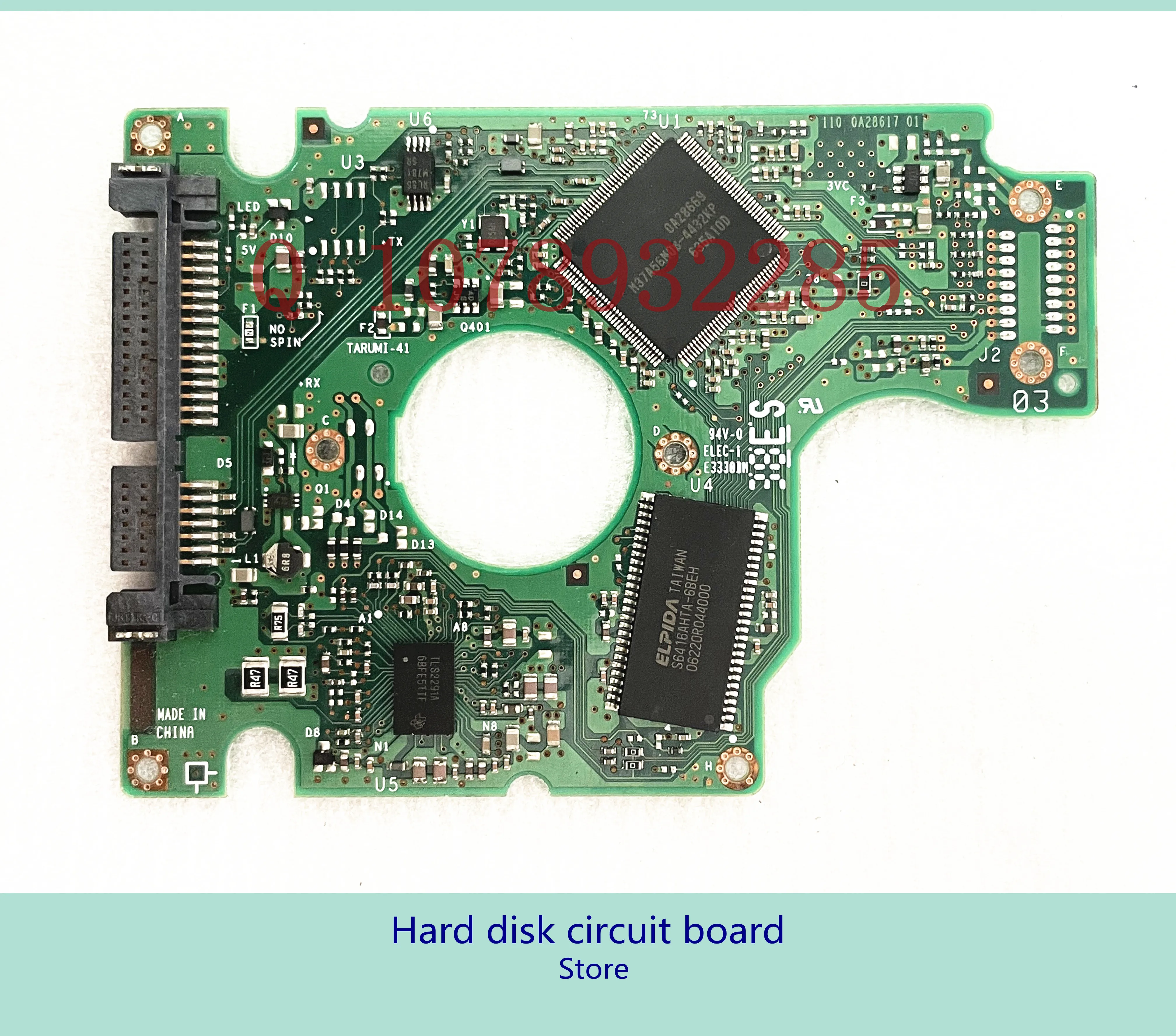 320 0A28617 01 110 0A28617 01 Hitachi hard drive circuit board / 0A28640 / HTS541060G9SA00
320 0A28617 01 110 0A28617 01 Hitachi hard drive circuit board / 0A28640 / HTS541060G9SA00