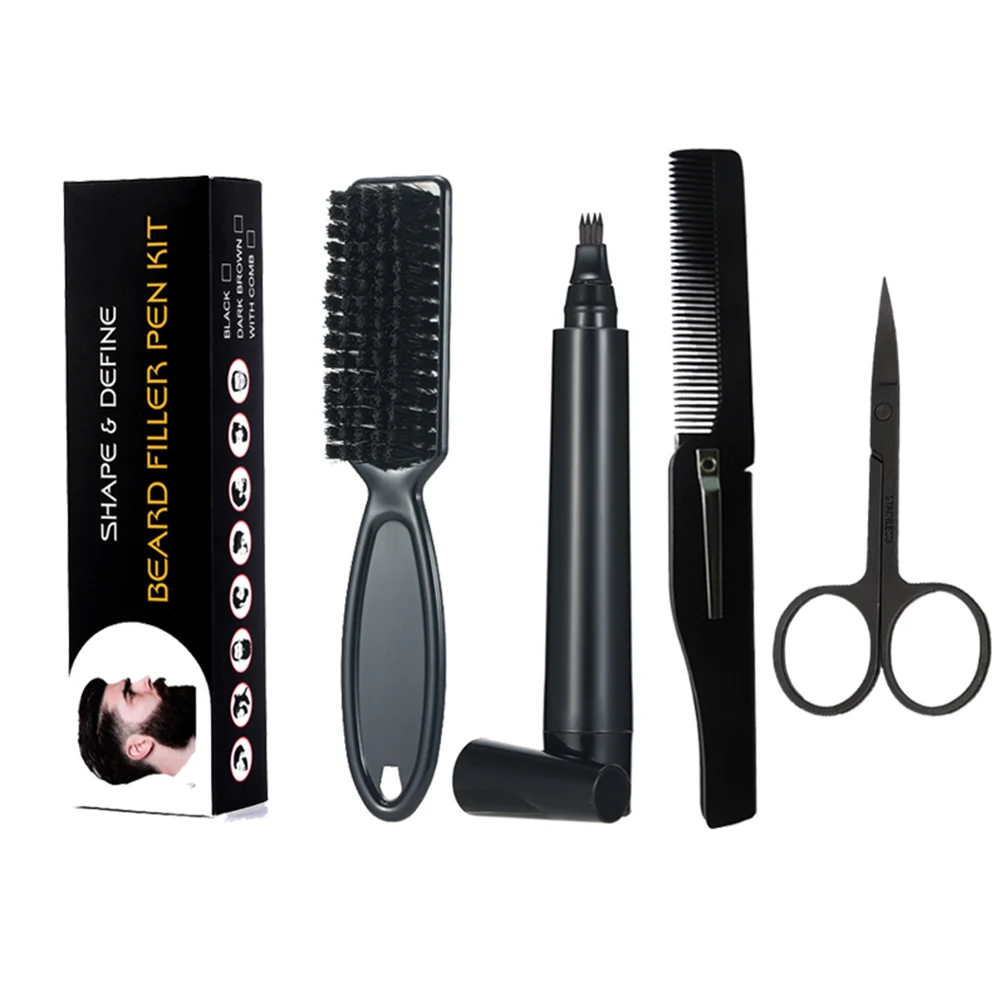 4PCS/Set Beard Filling Pen Kit Barber Pencil With Brush Salon Facial Hair Engraving Styling Eyebrow Tool Mustache Repair Shape
4PCS/Set Beard Filling Pen Kit Barber Pencil With Brush Salon Facial Hair Engraving Styling Eyebrow Tool Mustache Repair Shape