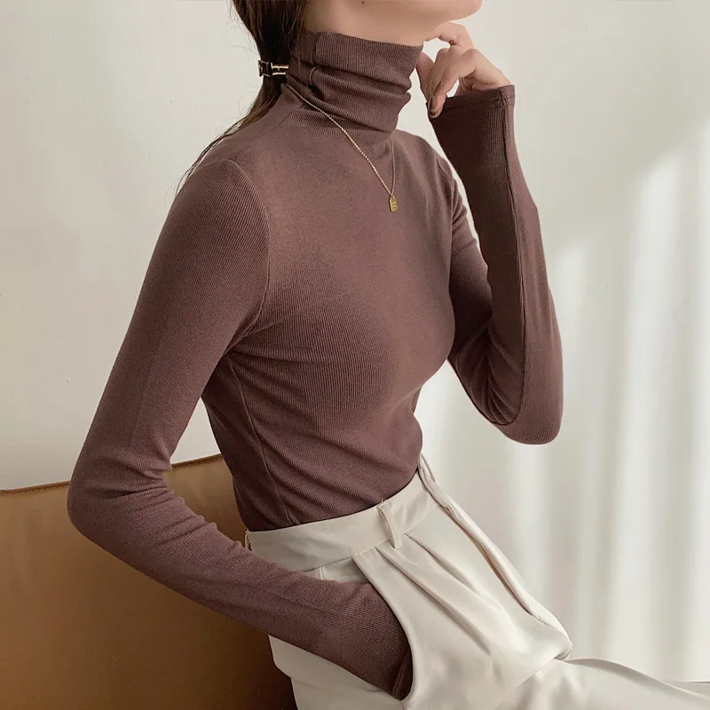 Оранжевая футболка с высоким воротником, модный однотонный топ, Женская Однотонная футболка из 100% хлопка
Оранжевая футболка с высоким воротником, модный однотонный топ, Женская Однотонная футболка из 100% хлопка