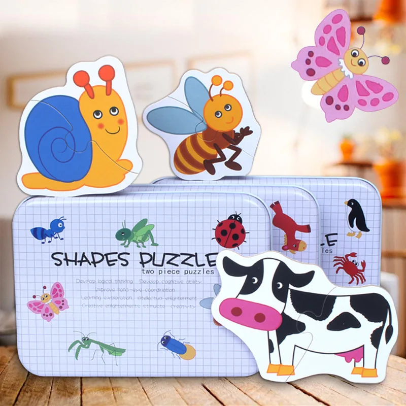 Baby Toys Iron Box Infant Early Head Start Training Puzzle Cognitive Card Vehicle/Fruit/Animal Set Pair Puzzle Educational Gift
Baby Toys Iron Box Infant Early Head Start Training Puzzle Cognitive Card Vehicle/Fruit/Animal Set Pair Puzzle Educational Gift