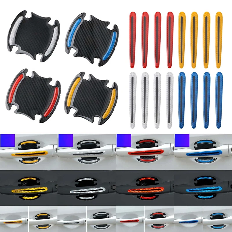 8pcs/Set Door Handle Sticker Decal Warning Reflective Tape Auto Reflective Strips Driving Safety Mark Styling Car Accessories
8pcs/Set Door Handle Sticker Decal Warning Reflective Tape Auto Reflective Strips Driving Safety Mark Styling Car Accessories