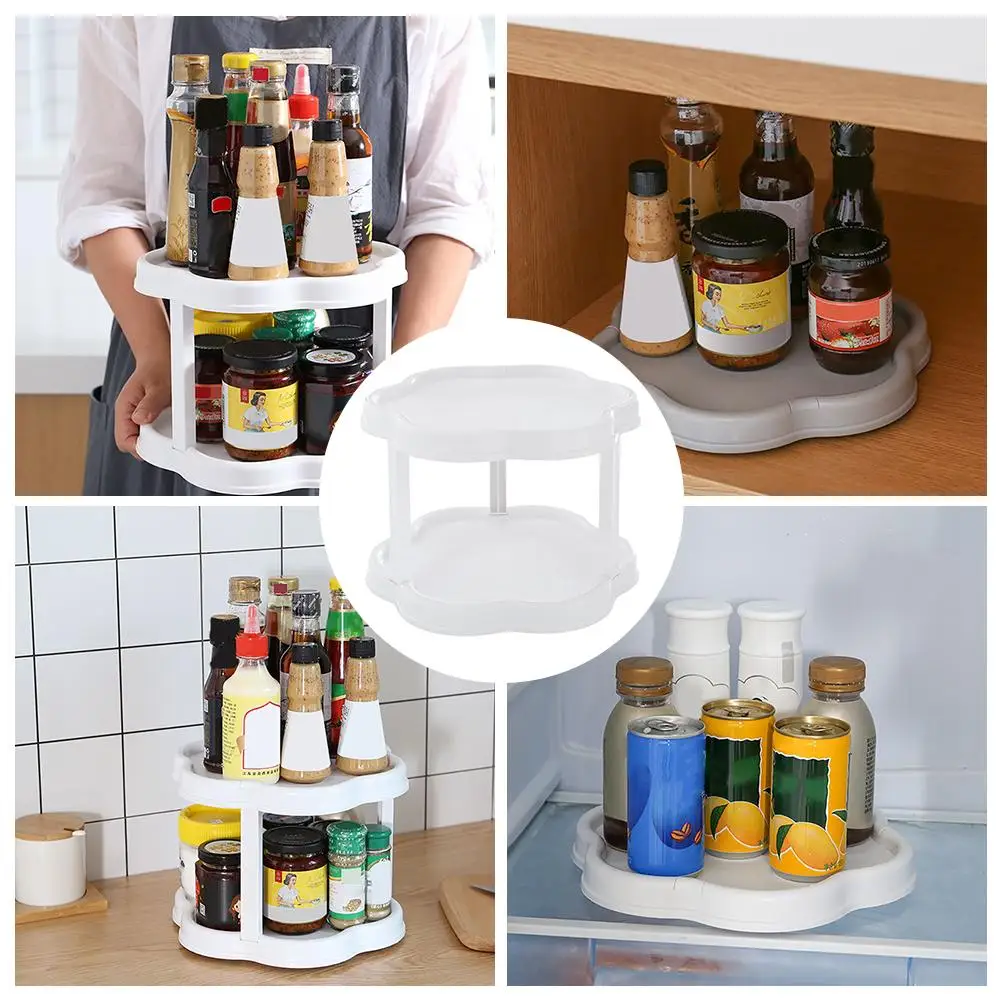 Storage Tray Kitchen Storage Rack Fruit Tray Finishing Bathroom Storage Shelf Double-layer Rack Rotary Storage Organizer
Storage Tray Kitchen Storage Rack Fruit Tray Finishing Bathroom Storage Shelf Double-layer Rack Rotary Storage Organizer