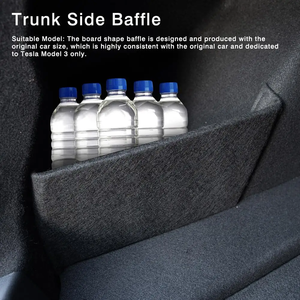 Flocking Surface Car Rear Trunk Storage Side Baffle Storage Board Shape Clapboard Special For Tesla Model 3 Mats For Car
Flocking Surface Car Rear Trunk Storage Side Baffle Storage Board Shape Clapboard Special For Tesla Model 3 Mats For Car