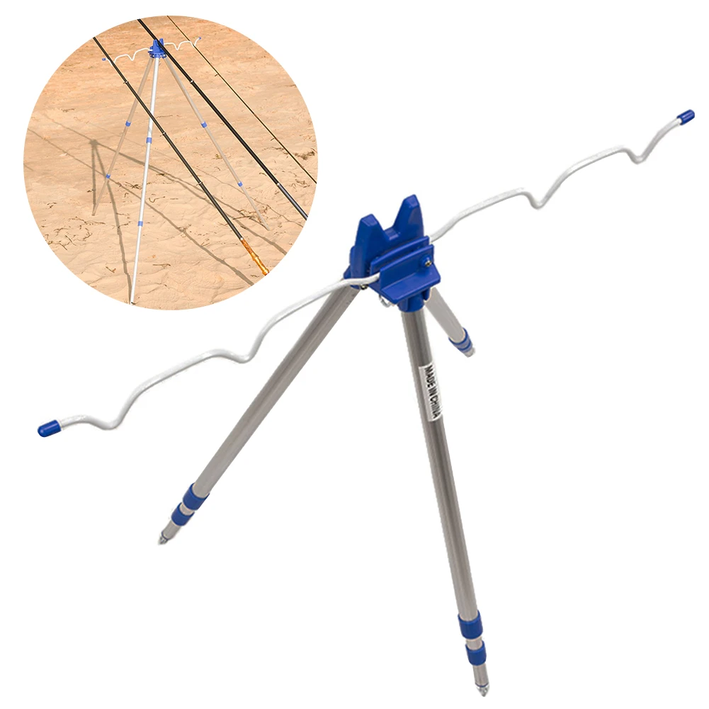Aluminum Alloy Telescopic Groove Fishing Rods Holder Portable Collapsible Tripod Stand Sea Fishing Pole Bracket 
Aluminum Alloy Telescopic Groove Fishing Rods Holder Portable Collapsible Tripod Stand Sea Fishing Pole Bracket