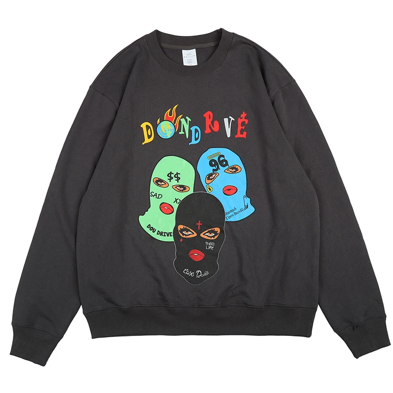 Retro Colorful Letter Women Mask Print Crew Neck Sweatshirts Men and Women Oversized Streetwear Harajuku Loose Hoodies
Retro Colorful Letter Women Mask Print Crew Neck Sweatshirts Men and Women Oversized Streetwear Harajuku Loose Hoodies