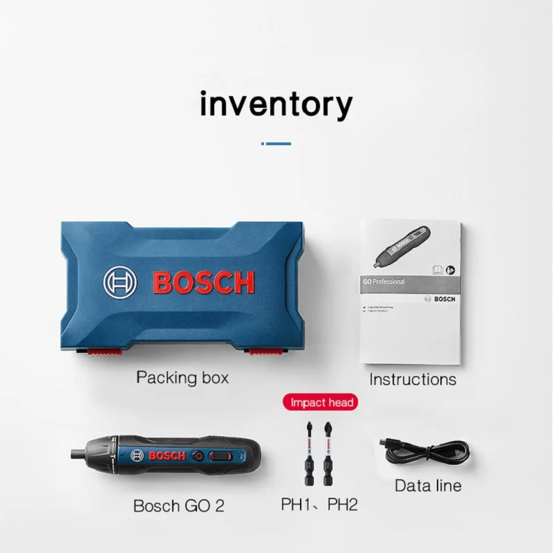 Электрическая отвертка Bosch Go 2 3 6 В аккумуляторная посылка электрических отверток
