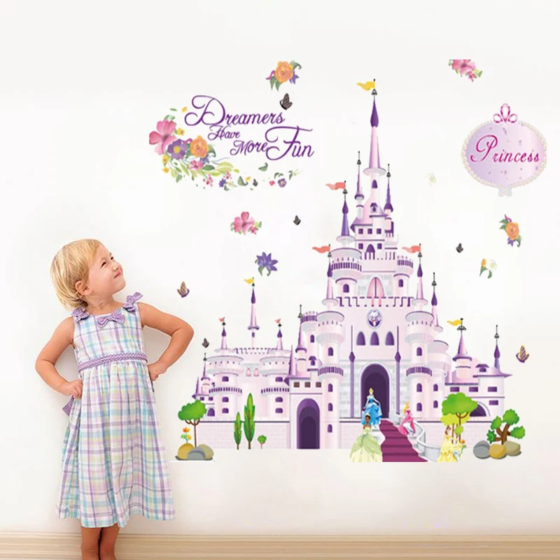 50*70cm disney princess castle wall decals kids rooms home decor cartoon wall stickers decorations pvc mural art posters
50*70cm disney princess castle wall decals kids rooms home decor cartoon wall stickers decorations pvc mural art posters