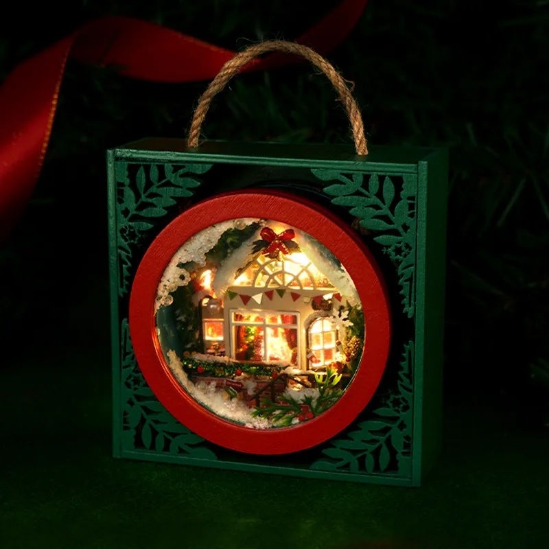 DIY Christmas Night Light Box Wooden Dollhouse Kit Miniature with Furniture Casa Doll House Assembled Toys for Adults Gifts
DIY Christmas Night Light Box Wooden Dollhouse Kit Miniature with Furniture Casa Doll House Assembled Toys for Adults Gifts