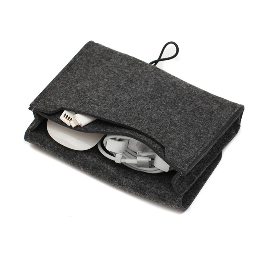 Travel Electronics Organizer, Felt Cable Organizer Bag Double Layer Shockproof Cable Storage Bag for Cord, Power Bank
Travel Electronics Organizer, Felt Cable Organizer Bag Double Layer Shockproof Cable Storage Bag for Cord, Power Bank
