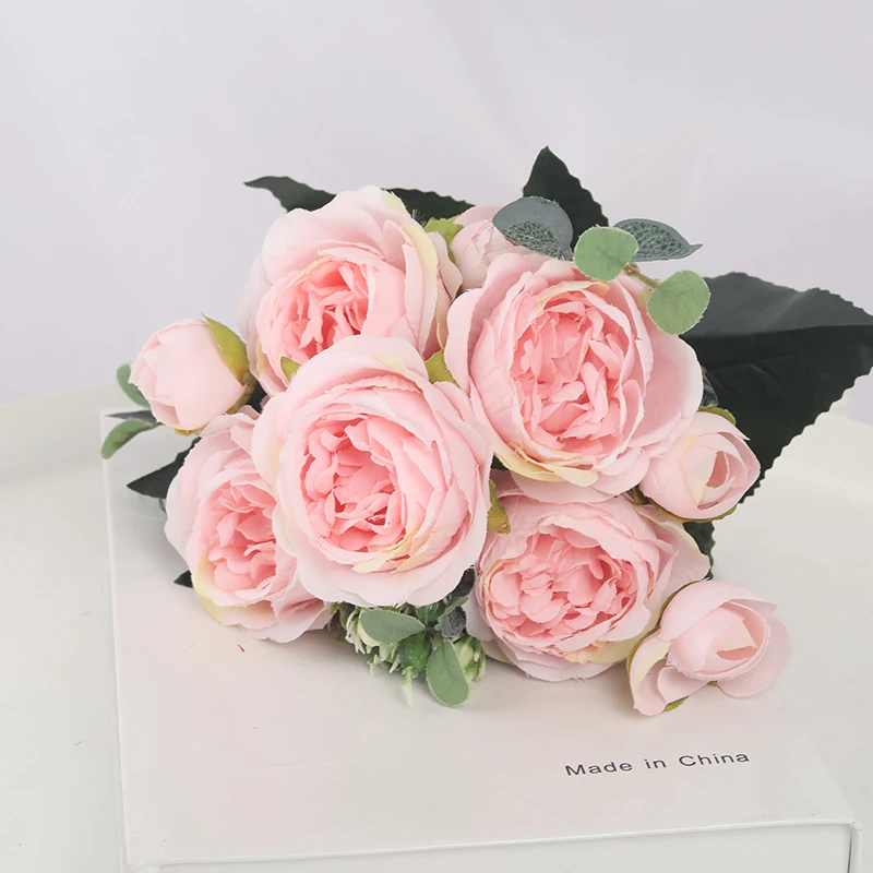 1 Bouquet 9 heads Artificial Flowers Peony Tea Rose Autumn Silk Fake Flowers for DIY Living Room Home Garden Wedding Decoration
1 Bouquet 9 heads Artificial Flowers Peony Tea Rose Autumn Silk Fake Flowers for DIY Living Room Home Garden Wedding Decoration