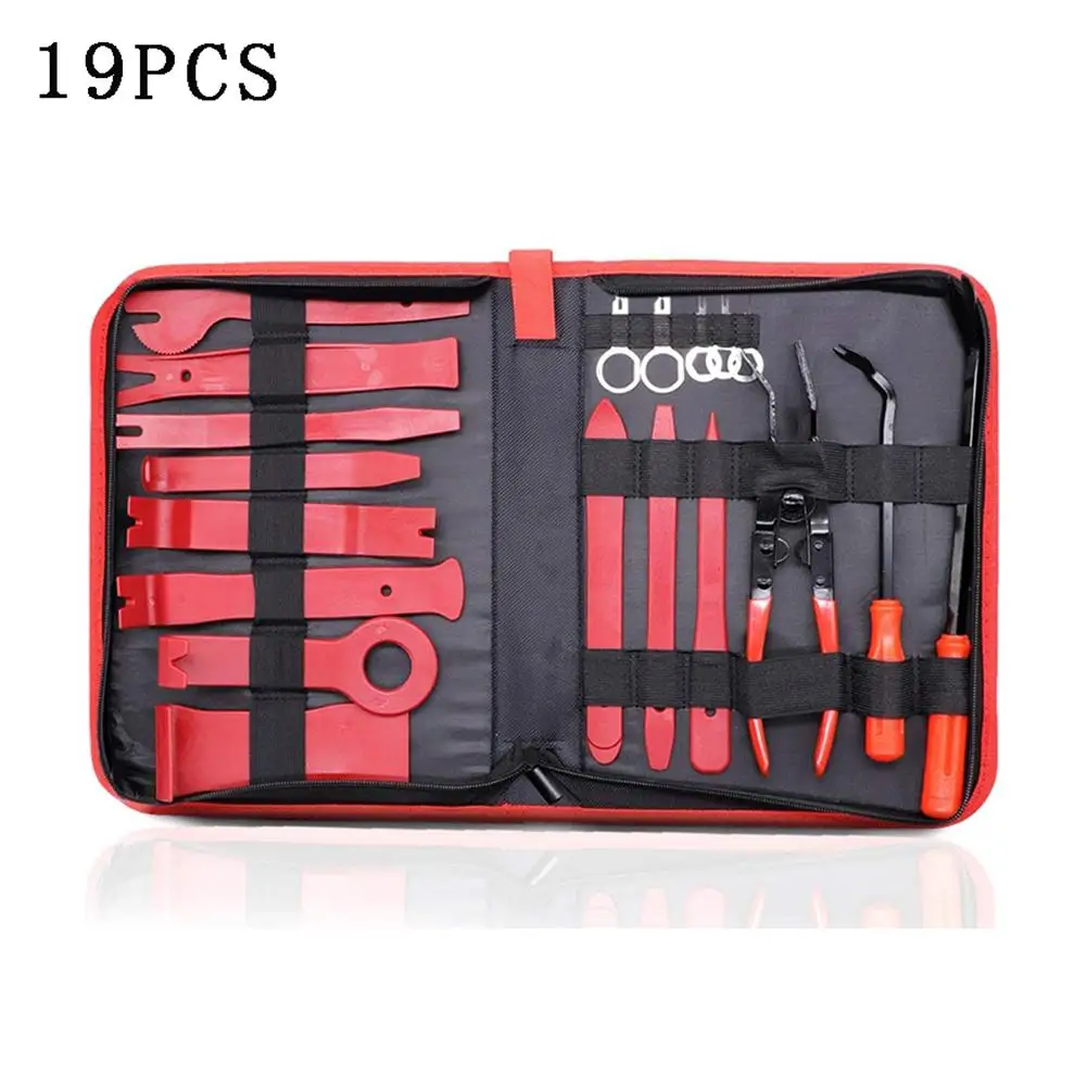 19PCS Car Trim Removal Tool Set Audio Radio Panel Repair Kit Car Interior Door Clip Panel Trim Dashboard Removal Tool Set
19PCS Car Trim Removal Tool Set Audio Radio Panel Repair Kit Car Interior Door Clip Panel Trim Dashboard Removal Tool Set