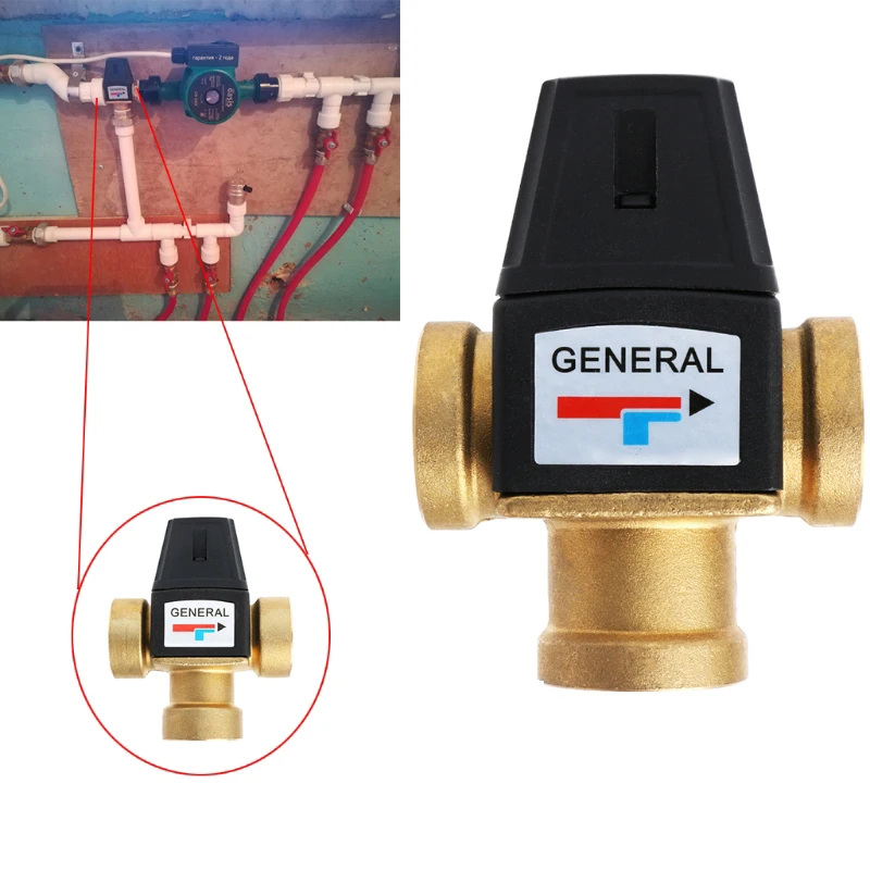 Dn20 Solar Water Heater Valve 3-Way Thermostatic Mixer Valve 3/4 Inch 3 Way Male Thread Thermostatic Mixing Valve
Dn20 Solar Water Heater Valve 3-Way Thermostatic Mixer Valve 3/4 Inch 3 Way Male Thread Thermostatic Mixing Valve