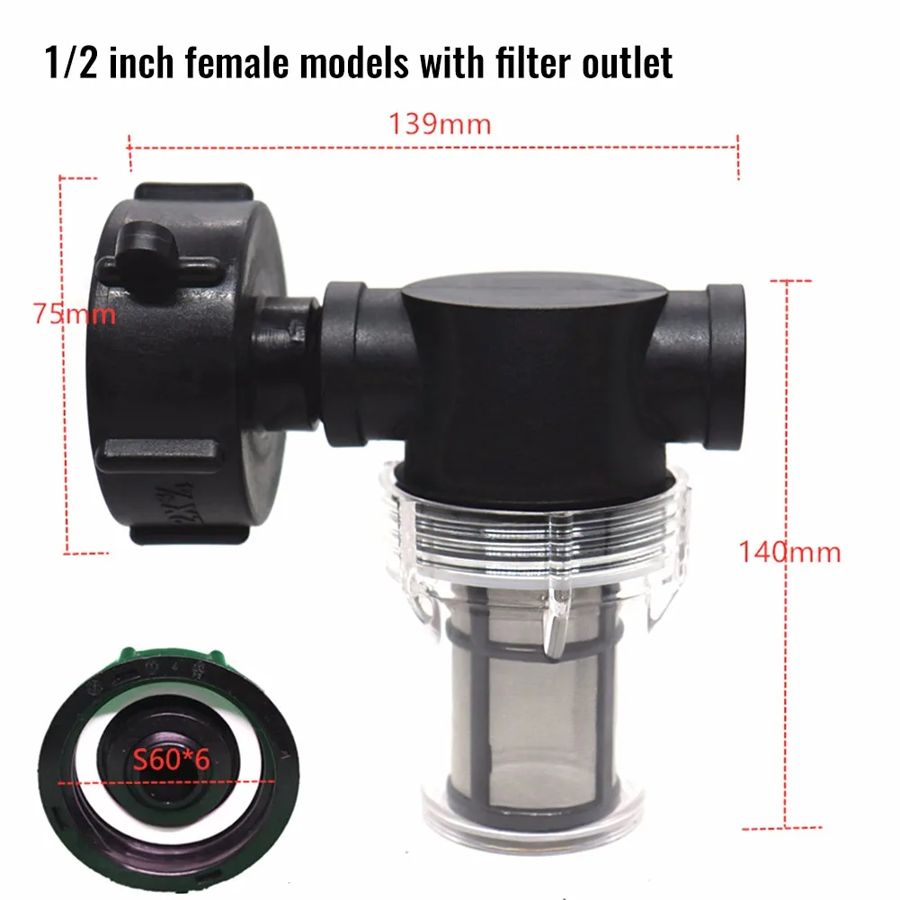 60mm/2.36in Coarse Thread Water Ball Valve Ton Barrel Filter Connector IBC Joint Garden Hose Adapter Tools For Most Ton Barrels
60mm/2.36in Coarse Thread Water Ball Valve Ton Barrel Filter Connector IBC Joint Garden Hose Adapter Tools For Most Ton Barrels