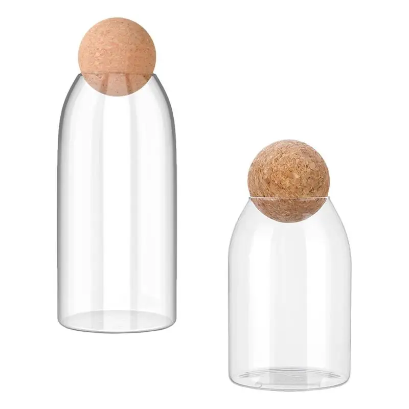 2pcs Durable Useful Decorative Glass Storage Tank Food Grains Container for Office
2pcs Durable Useful Decorative Glass Storage Tank Food Grains Container for Office
