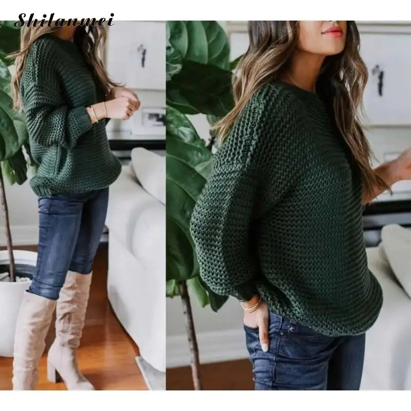 Solid O-Neck Sweater Pullovers 2020 Autumn Winter Basic Women Knitted Sweaters Casual Fashion Lady Jumpers Loose Long Sleeve Top
Solid O-Neck Sweater Pullovers 2020 Autumn Winter Basic Women Knitted Sweaters Casual Fashion Lady Jumpers Loose Long Sleeve Top