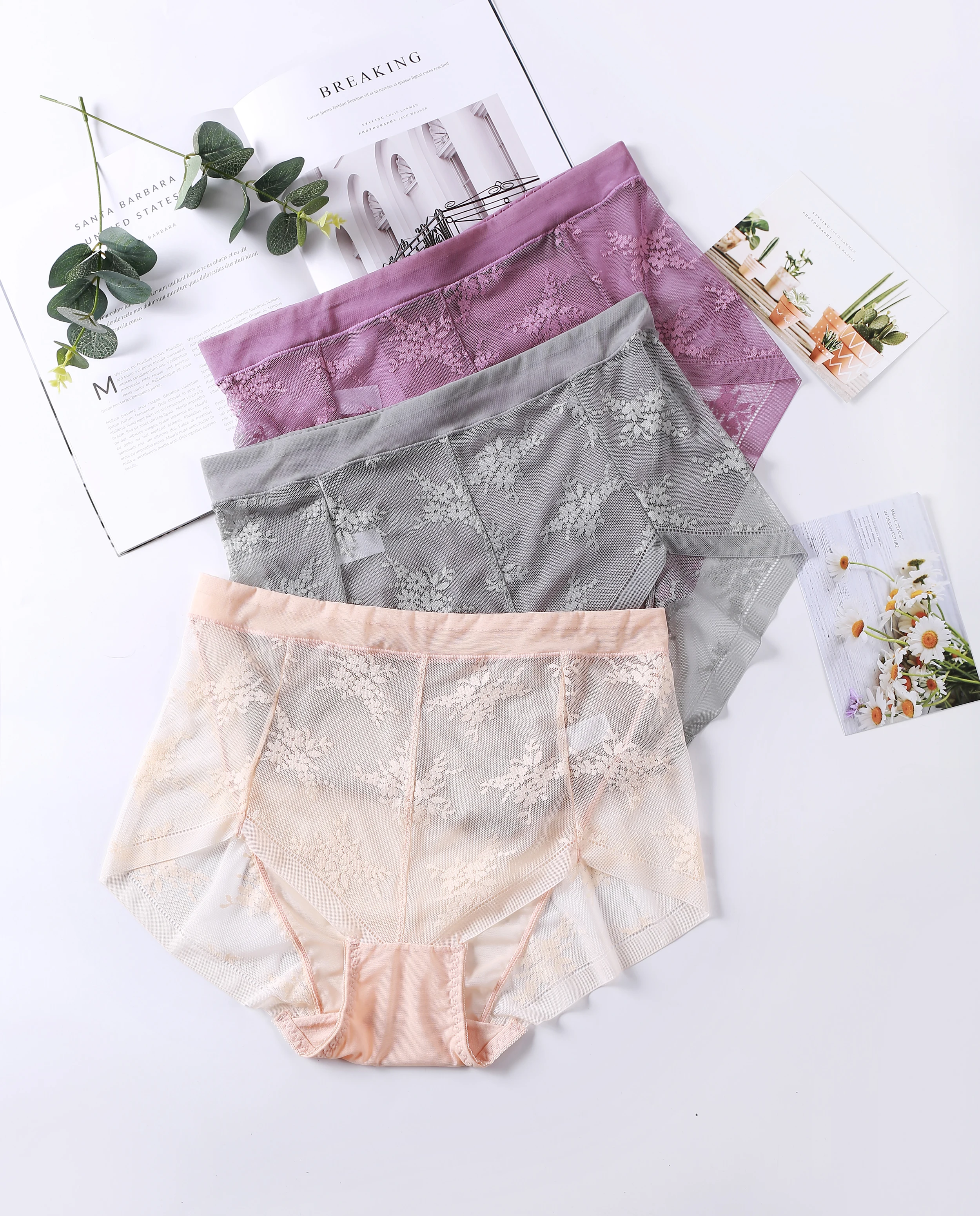 High Waist Sexy Transparent Underwear Women Plus Size Seamless Panties Lace Briefs for Women Large Size Ladies Mesh Underpants 
High Waist Sexy Transparent Underwear Women Plus Size Seamless Panties Lace Briefs for Women Large Size Ladies Mesh Underpants