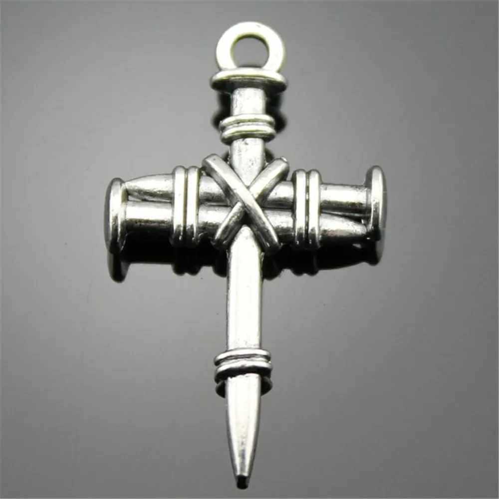 10pcs Cross Charms Pendant For Jewelry Making Jewelry Accessories Nail Cross Charm Nail Cross Pendant 20x34mm
10pcs Cross Charms Pendant For Jewelry Making Jewelry Accessories Nail Cross Charm Nail Cross Pendant 20x34mm
