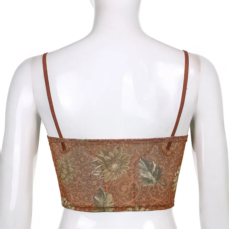 WEPBEL Camis Women's Sexy Lace Stitching Printed Mesh Camis Summer Fashion Spaghetti Strap V-neck Backless Irregular Short Top
WEPBEL Camis Women's Sexy Lace Stitching Printed Mesh Camis Summer Fashion Spaghetti Strap V-neck Backless Irregular Short Top