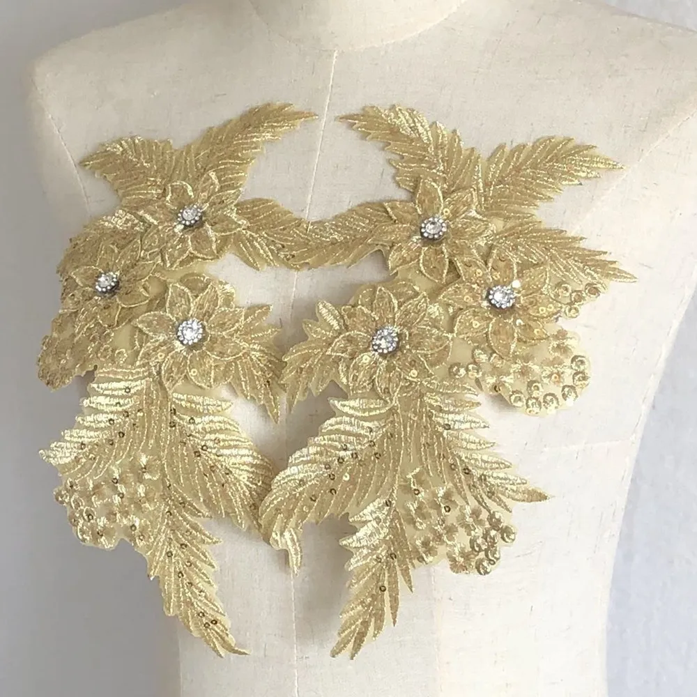 1Pair Gold Silver Ribbon Embroidery Patch Applique Iron On Cloth Stick Craft 3D Sequin Flower Bead Lace Patches Dress Decor Diy
1Pair Gold Silver Ribbon Embroidery Patch Applique Iron On Cloth Stick Craft 3D Sequin Flower Bead Lace Patches Dress Decor Diy