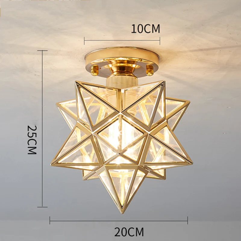 Ceiling Lamp Five-pointed Star Ceiling Light Hallway Aisle Balcony Small Lamps Iron Art Lamp Chandeliers FAS6
Ceiling Lamp Five-pointed Star Ceiling Light Hallway Aisle Balcony Small Lamps Iron Art Lamp Chandeliers FAS6