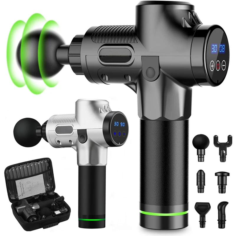 Massage Gun Deep Tissue Percussion Muscle Massager For Pain Relief 30 Speeds LCD Touch Display Fascia Gun Electric Body Massager
Massage Gun Deep Tissue Percussion Muscle Massager For Pain Relief 30 Speeds LCD Touch Display Fascia Gun Electric Body Massager