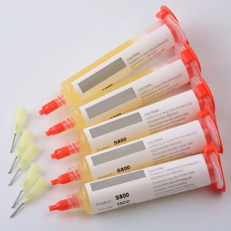 Solder Flux Paste 10CC PCB SMD Soldering Paste Flux Grease-UV Flux Paste Lead-Ffree Solder Paste Solder Welding Fluxes + Needles
Solder Flux Paste 10CC PCB SMD Soldering Paste Flux Grease-UV Flux Paste Lead-Ffree Solder Paste Solder Welding Fluxes + Needles