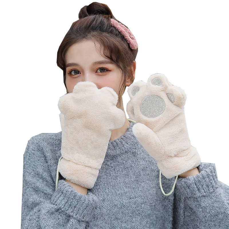 Women Cat Claw Gloves Cute Fluffy Animal Paw Gloves Lovely Warm Full Finger Mittens Soft Sweet Mitten Winter Fashion Accessories
Women Cat Claw Gloves Cute Fluffy Animal Paw Gloves Lovely Warm Full Finger Mittens Soft Sweet Mitten Winter Fashion Accessories