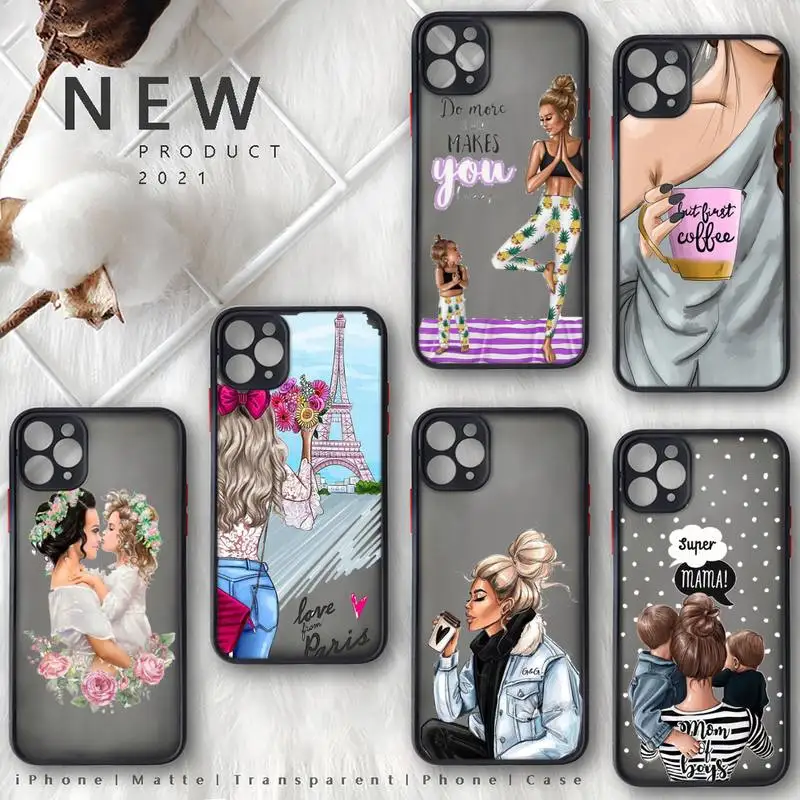 Fashion girl Queen Mom and baby Phone Case matte transparent For iphone 7 8 11 12 plus mini x xs xr pro max cover
Fashion girl Queen Mom and baby Phone Case matte transparent For iphone 7 8 11 12 plus mini x xs xr pro max cover