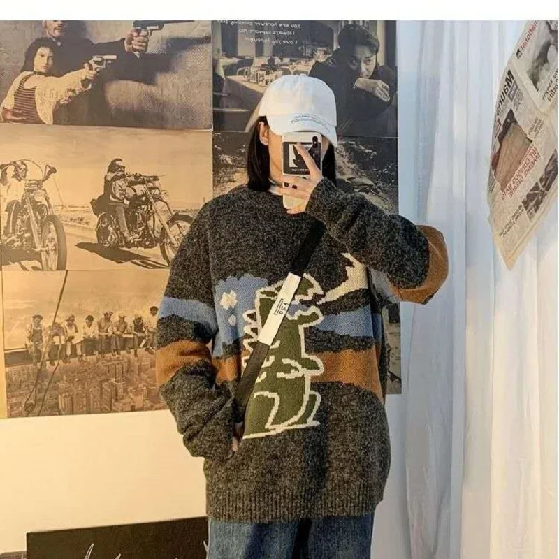 Knitting Sweater Women Cartoon Printed Cute Japanese Style Warm Soft Daily Streetwear Casual Comfortable Simple Womens Pullover
Knitting Sweater Women Cartoon Printed Cute Japanese Style Warm Soft Daily Streetwear Casual Comfortable Simple Womens Pullover