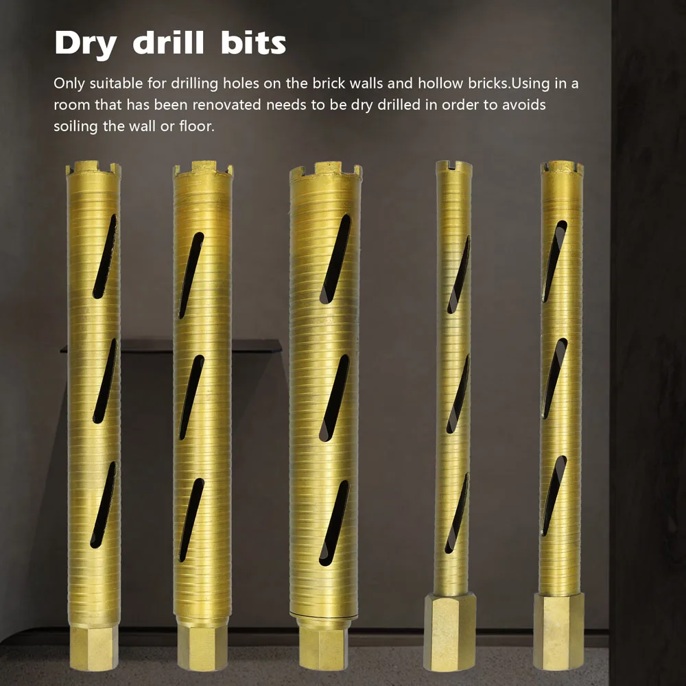 Professional 32/63/56/51/40 mm Diamond Core Drill Bit Brick Walls Hollow Bricks Holes Drilling Accessory Home Decoration Tool
Professional 32/63/56/51/40 mm Diamond Core Drill Bit Brick Walls Hollow Bricks Holes Drilling Accessory Home Decoration Tool