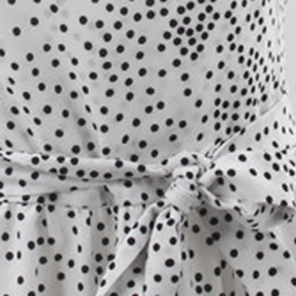 Summer Polka Dot Tie Strap Backless Women Swing Dress Square Sleeveless Sollar Cascading Ruffle Ladies Beach Dresses
Summer Polka Dot Tie Strap Backless Women Swing Dress Square Sleeveless Sollar Cascading Ruffle Ladies Beach Dresses