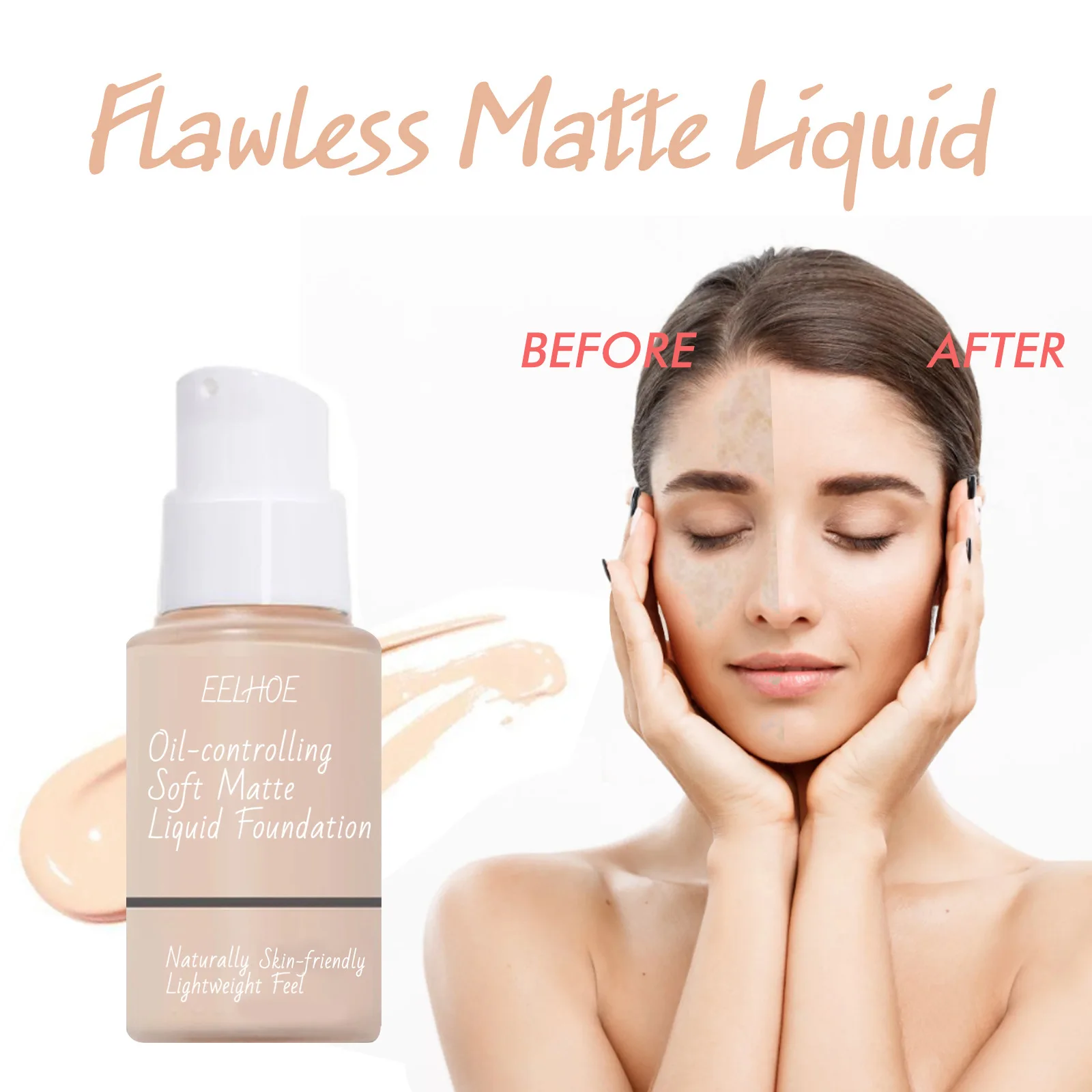 Concealer liquid foundation lasts long-term moisturizing control oil concealer invisible pores makeup foundation cosmetics
Concealer liquid foundation lasts long-term moisturizing control oil concealer invisible pores makeup foundation cosmetics