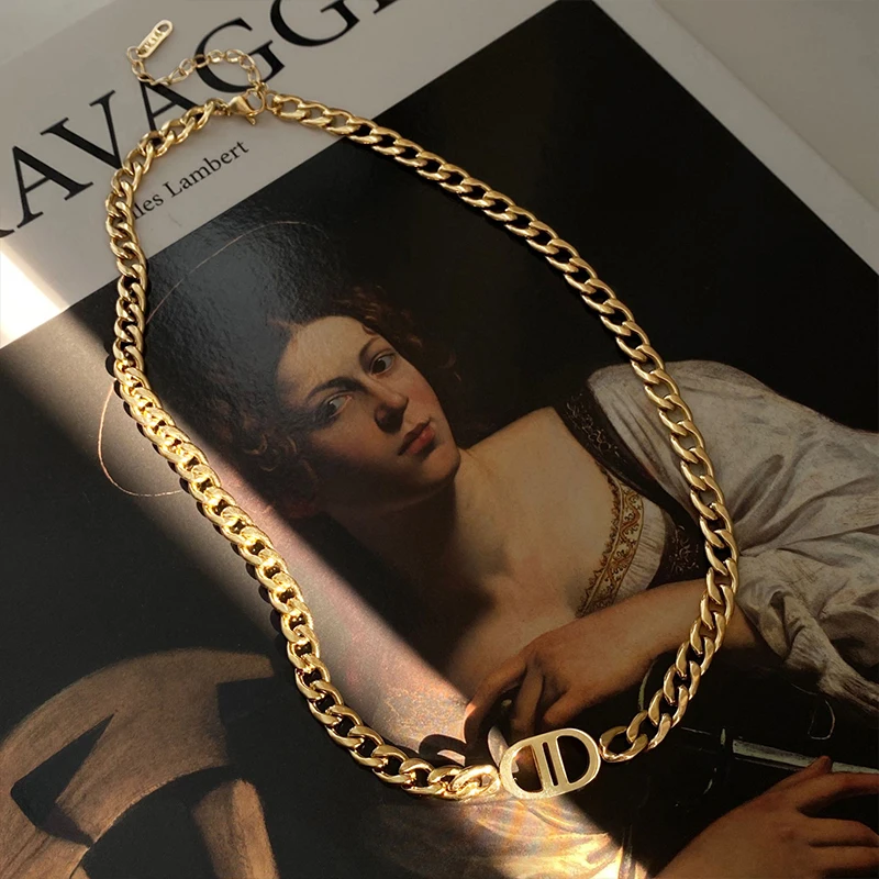 Stainless Steel New 2021 Chain Necklace Jewelry Statement Metal Texture Choker Necklace Party Gift
Stainless Steel New 2021 Chain Necklace Jewelry Statement Metal Texture Choker Necklace Party Gift