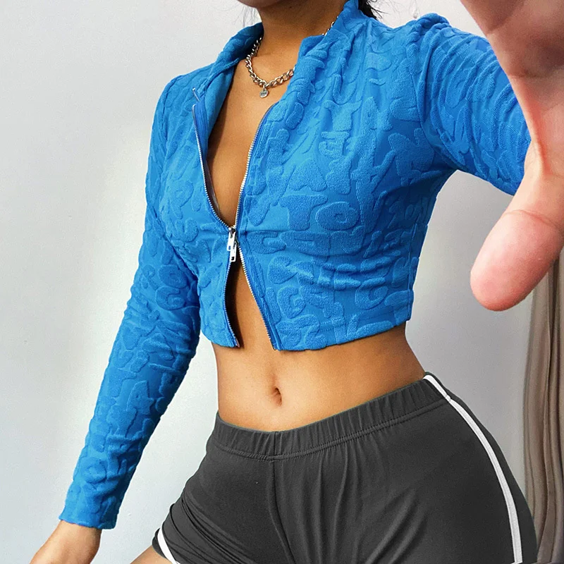 Collar Green Autumn Tops Y2k Low Cut Sexy Crop Top Flocking Streetwear 2021 Vintage Button Up Long Sleeve Tees Zipper T Shirt
Collar Green Autumn Tops Y2k Low Cut Sexy Crop Top Flocking Streetwear 2021 Vintage Button Up Long Sleeve Tees Zipper T Shirt
