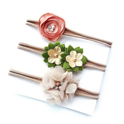3pcs/set Baby Handmade Chiffon Flower With Diamond Headband Girls Nylon Elastci Hair flowers Newborn Infant Headwear Headbands
3pcs/set Baby Handmade Chiffon Flower With Diamond Headband Girls Nylon Elastci Hair flowers Newborn Infant Headwear Headbands