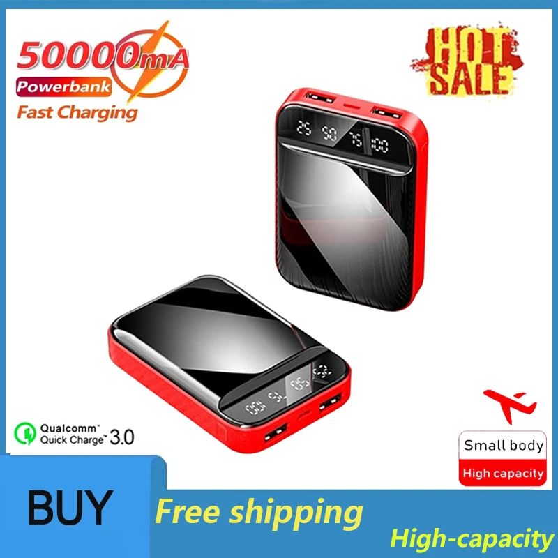 50000mAh Portable Power Bank Mini Outdoor Fast Charging Power Bank External Battery Is Suitable for Xiaomi Mi IPhone Samsung
50000mAh Portable Power Bank Mini Outdoor Fast Charging Power Bank External Battery Is Suitable for Xiaomi Mi IPhone Samsung