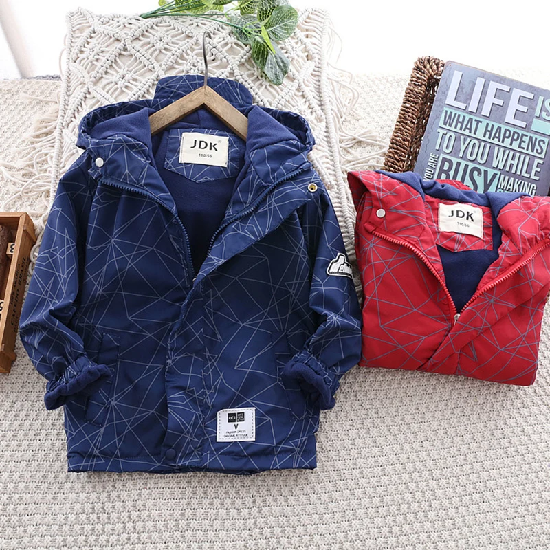 Winter Warm Boys Jackets Plus velet Thicken Warm Girls Outdoor Coats Windproof Waterproof Kids Chothes Teens Outerwear 4-14years
Winter Warm Boys Jackets Plus velet Thicken Warm Girls Outdoor Coats Windproof Waterproof Kids Chothes Teens Outerwear 4-14years
