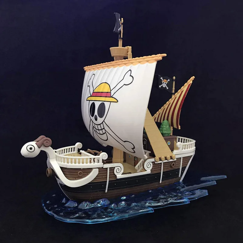 

Hot Anime One Piece Thousand Sunny Going Merry Pirate Ship Models DIY Assembled Boat Decoration Collectible Toys for Kids Gifts